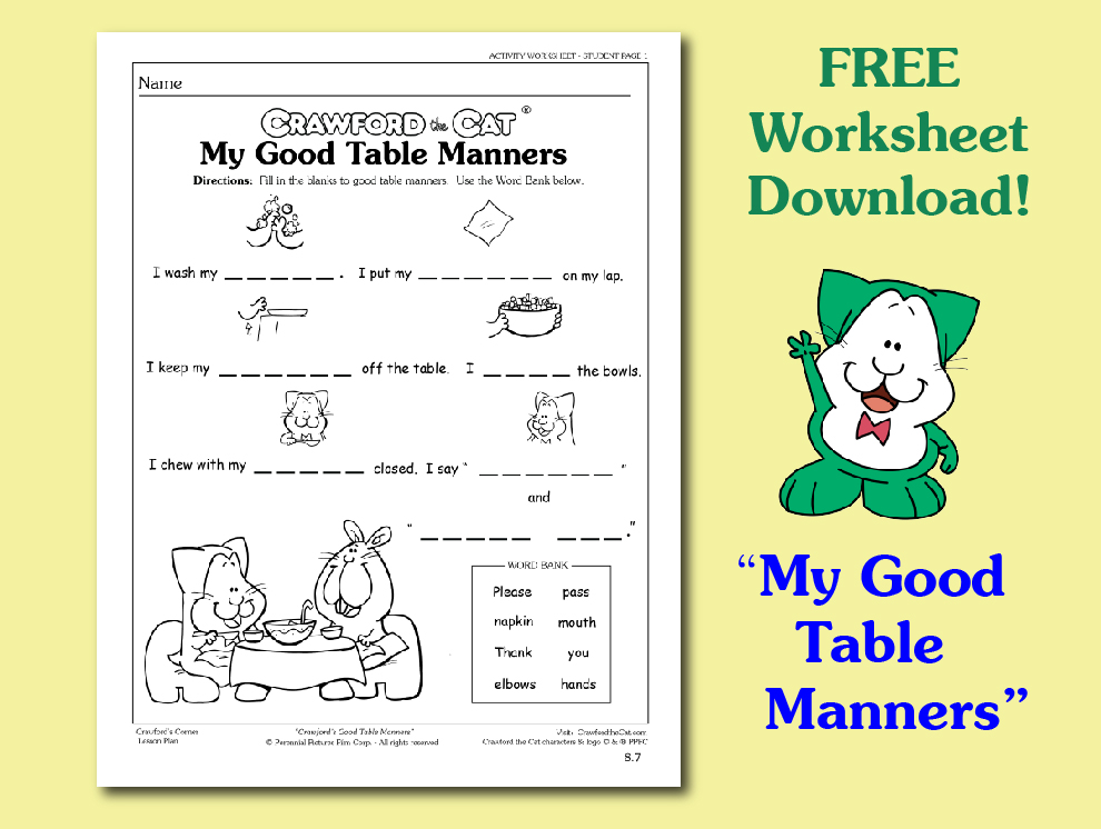 Good &  Bad Manners, English Lesson for Kids