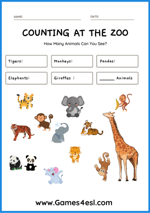 Free Numbers Worksheets | Games4esl