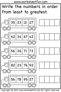 Numbers - Ordering Numbers 1-100 / FREE Printable Worksheets ...