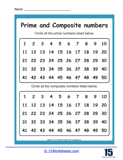 Prime and Composite Numbers Worksheets - 15 Worksheets Library