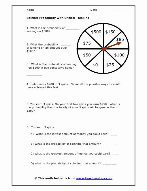 Probability Worksheet High School Best Of Probability Worksheet ...