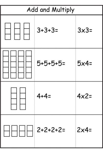 Free Printable Repeated Addition Worksheets For Kids {PDF Download ...