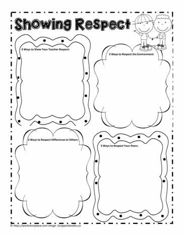 Respect Worksheet Worksheets