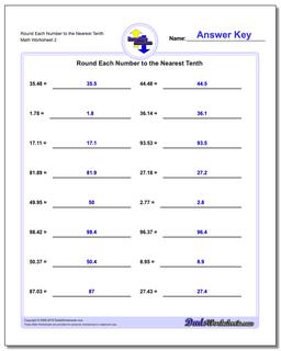 Rounding Numbers: Simple Rounding With Decimals