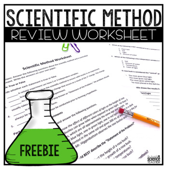 Scientific Method Worksheet (answer key included) ⋆ The Trendy ...