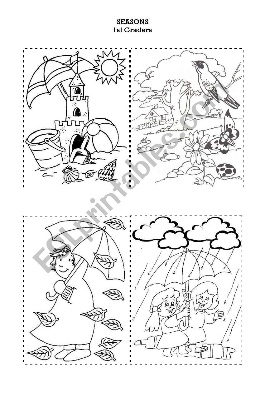 SEASONS - ESL worksheet by Miss_Catyka