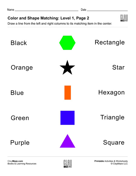 worksheet on shapes for grade