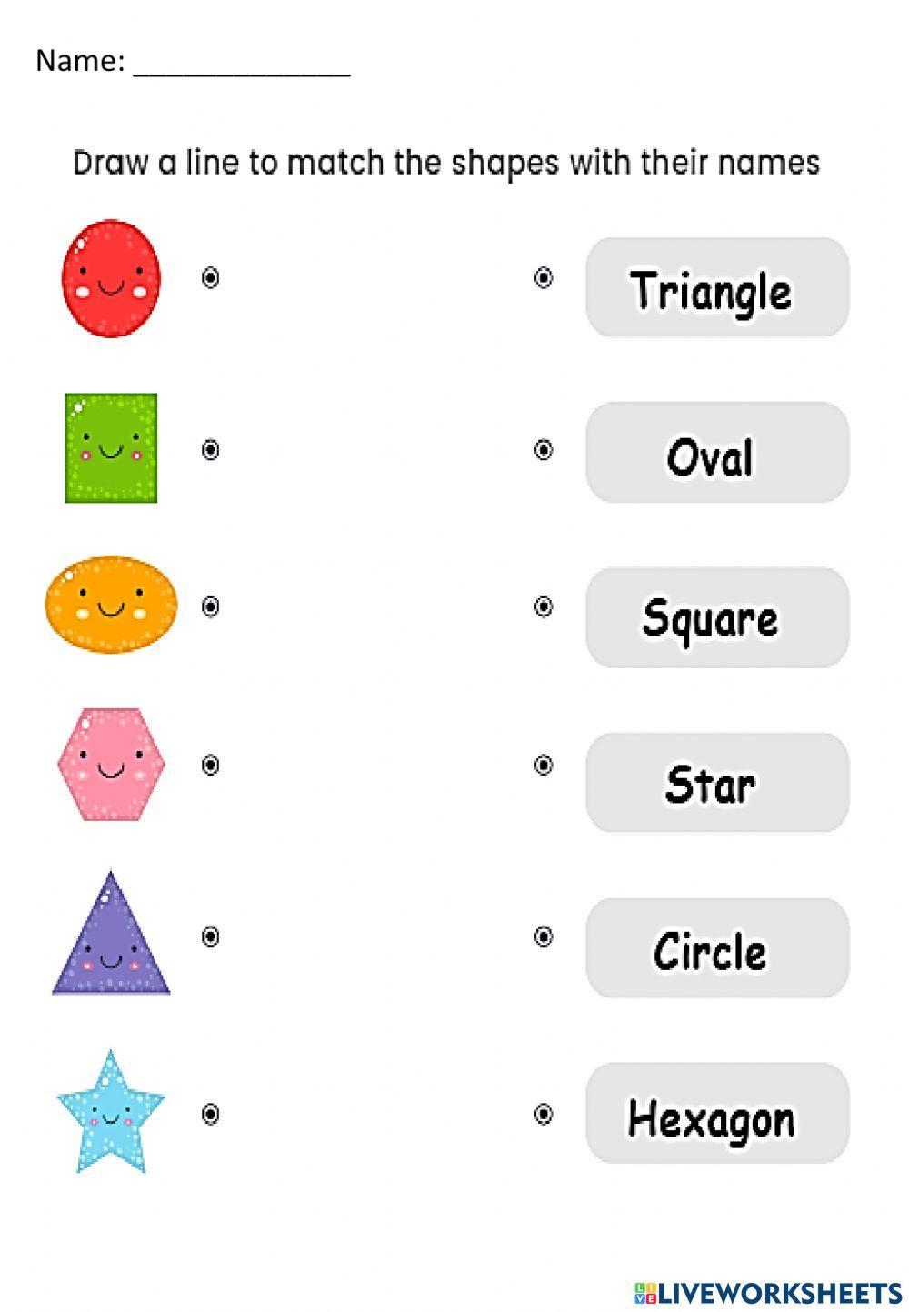 Color the Correct 2D Shape Worksheet Math (teacher made) Worksheets Color the Correct 2D Shape Worksheet Math (teacher made) Worksheets