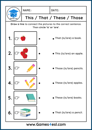 106 This that English ESL worksheets pdf &  doc