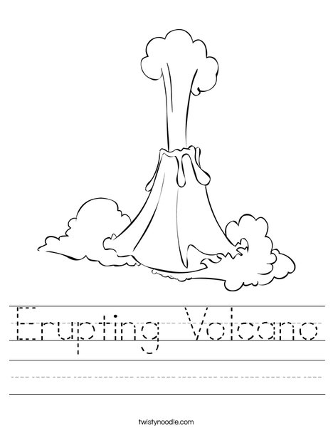 worksheet on volcanoes