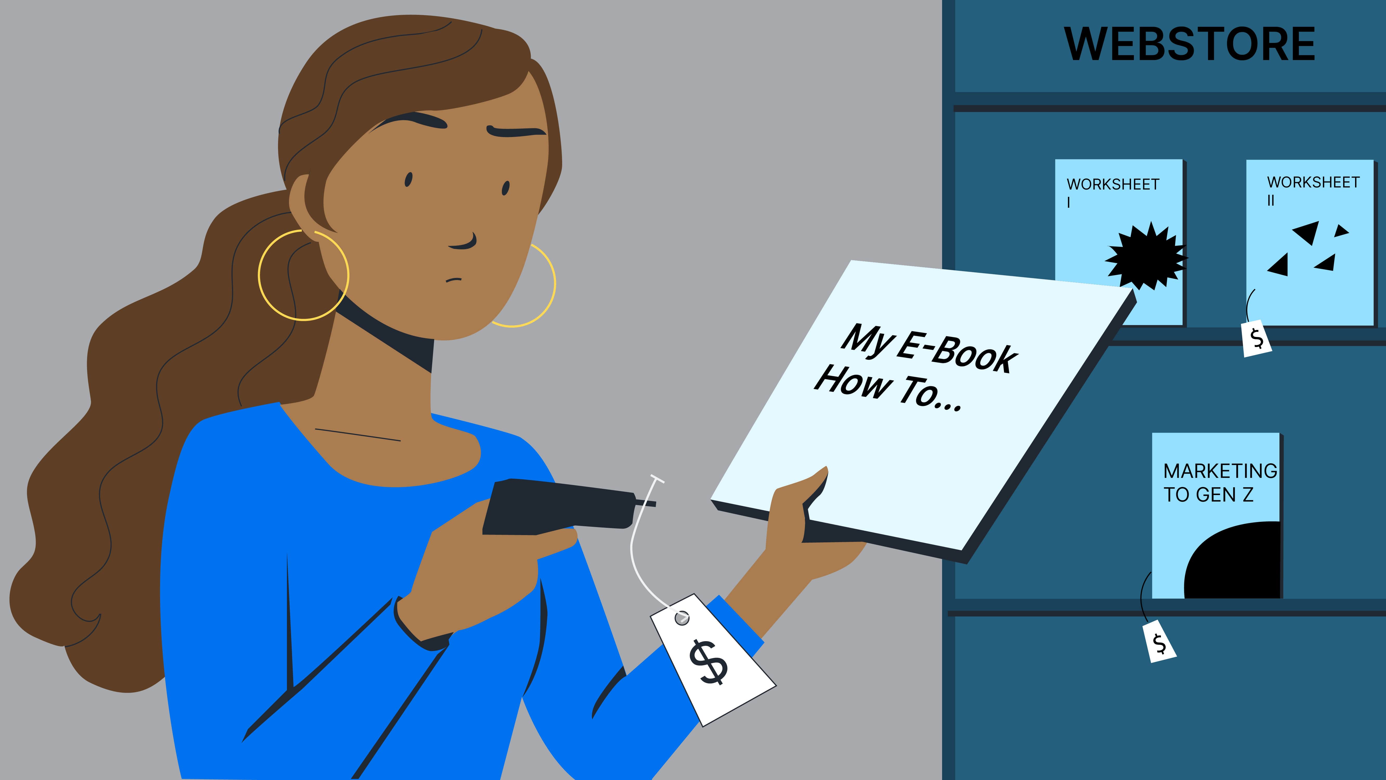 How to price an eBook and online worksheets