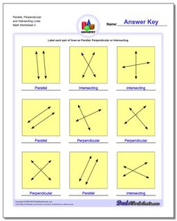Basic Geometry: Parallel, Perpendicular, Intersecting