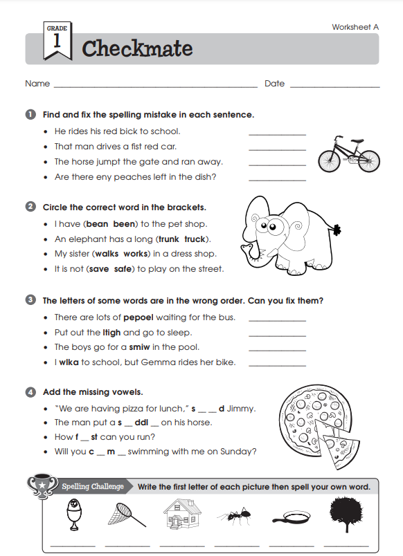 Printable English Worksheets For Class 1 with PDF - 5000+ ...