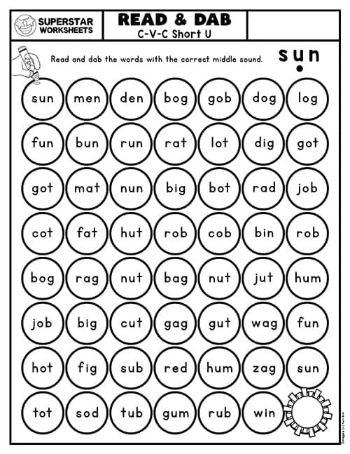 Kindergarten Phonics Worksheets -Worksheets Library