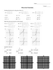 Graphing Piecewise-defined Functions~Walk-Around Activity~Matching ...