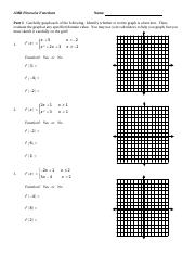 worksheet piecewise functions answers