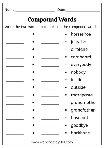 Grade 2 English - Worksheet Digital