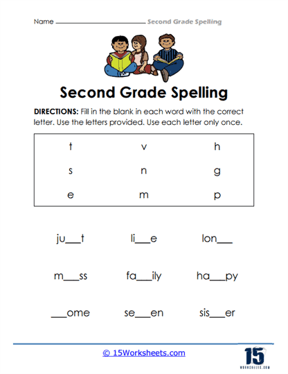 2nd Grade Spelling Words Worksheets - 15 Worksheets Library