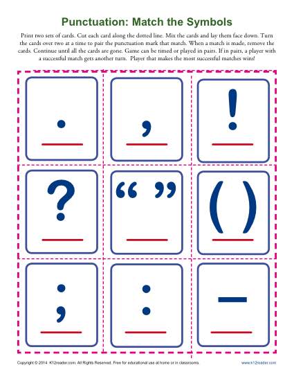 worksheet quotation marks game