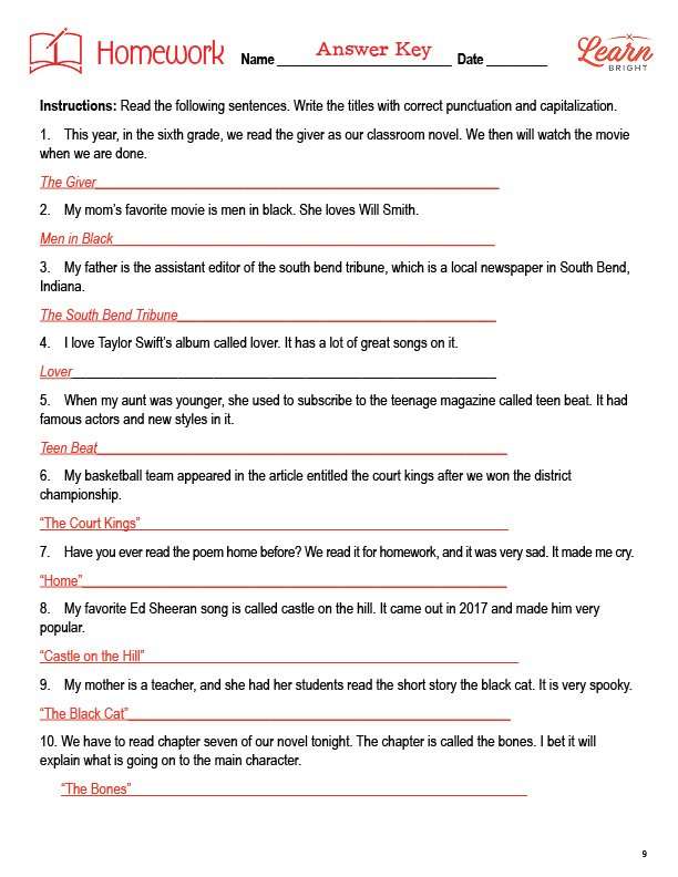 Italics, Quotation Marks, and Underlining