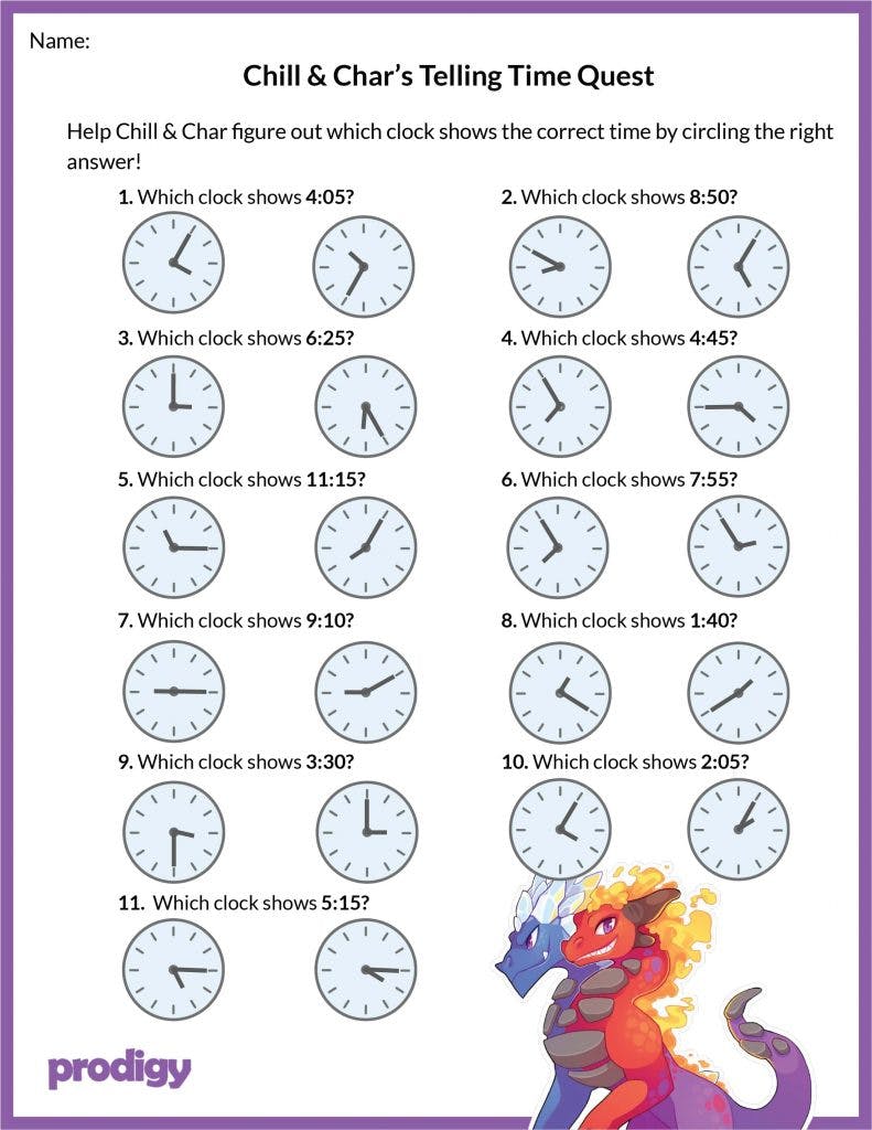 20 Engaging Telling Time Worksheets to Help Students in Grades 1 ...
