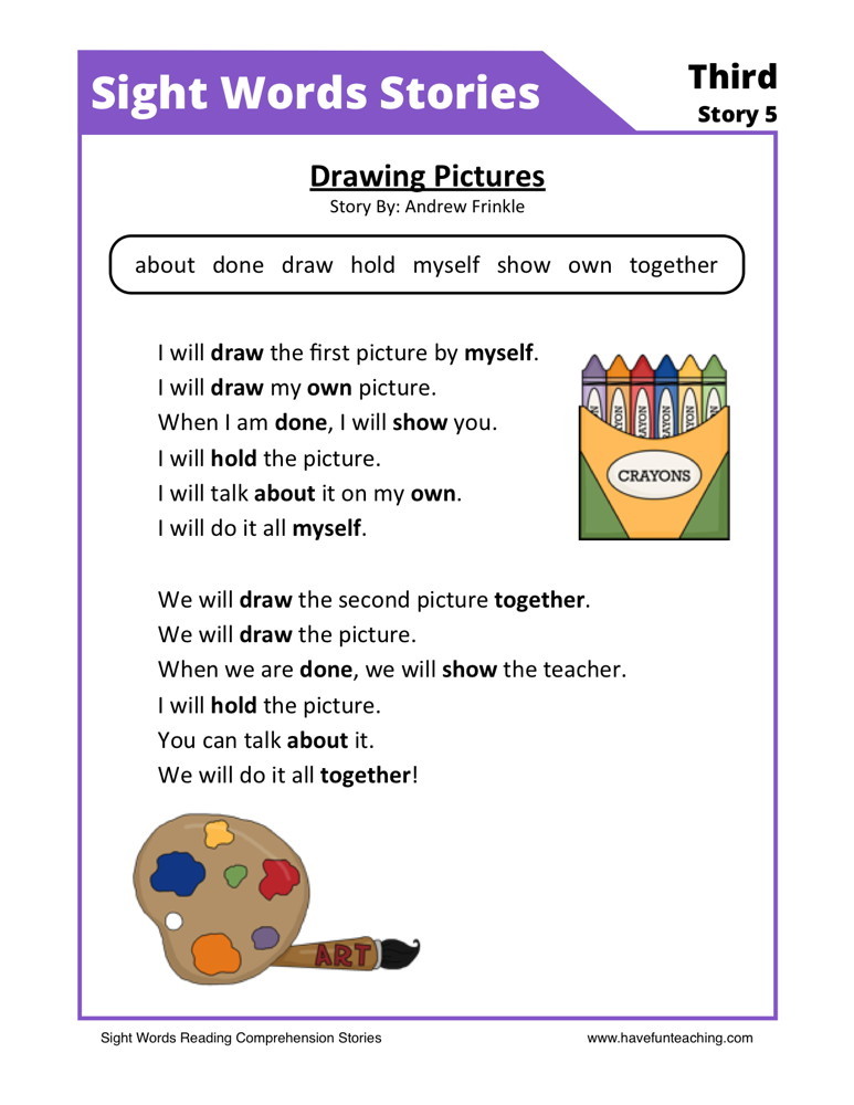 Comprehension Worksheets