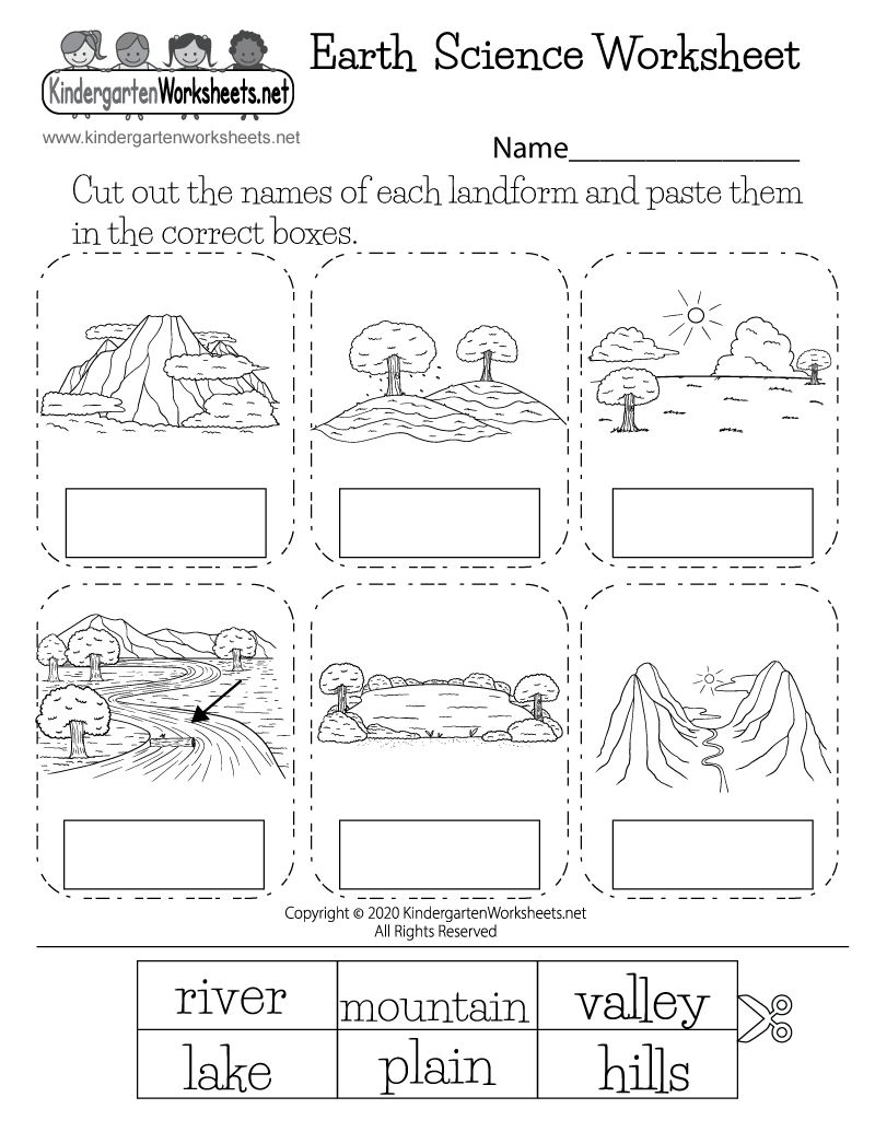 Landforms Earth Science Worksheet - Free Printable, Digital, &  PDF