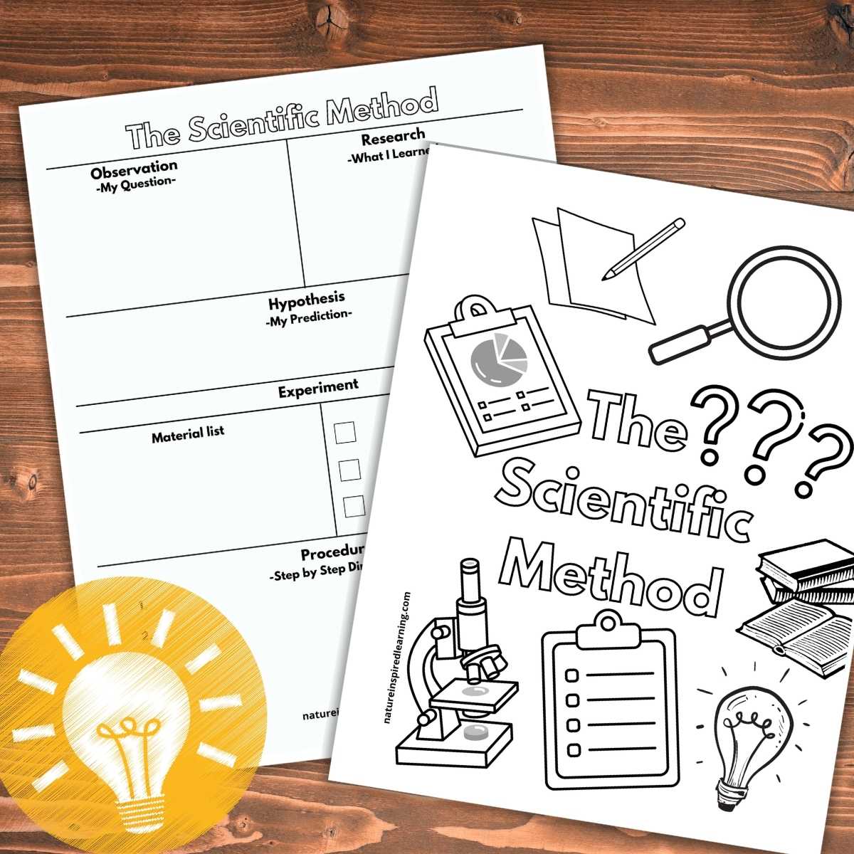 Printable Scientific Method Worksheets - Nature Inspired Learning