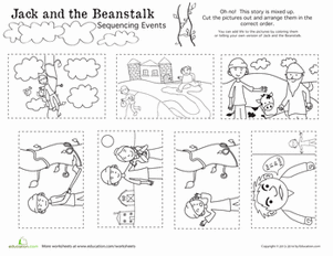 Jack and the Beanstalk Story Sequence | Worksheet 