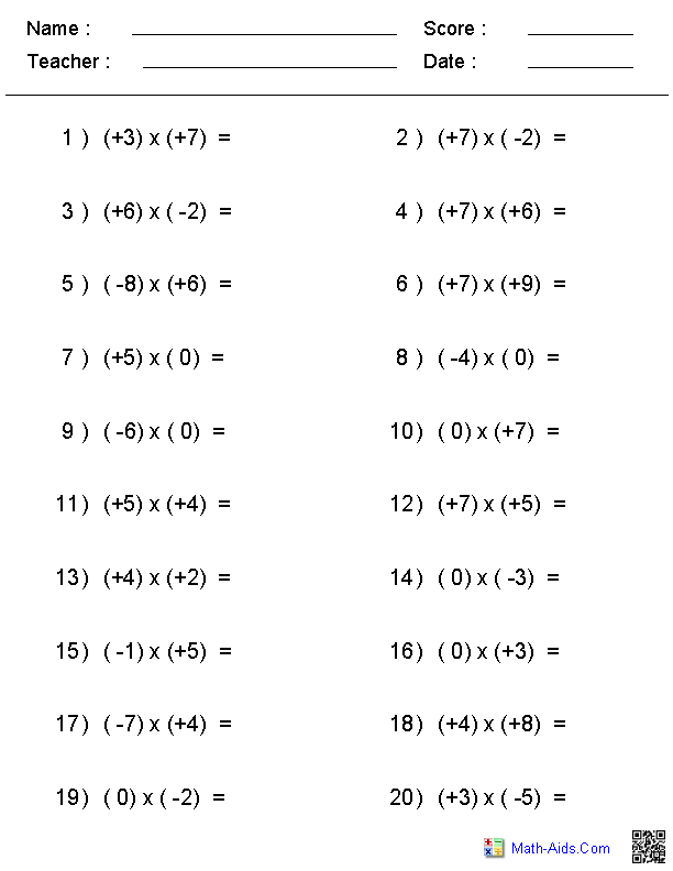 worksheet subtracting integers worksheet