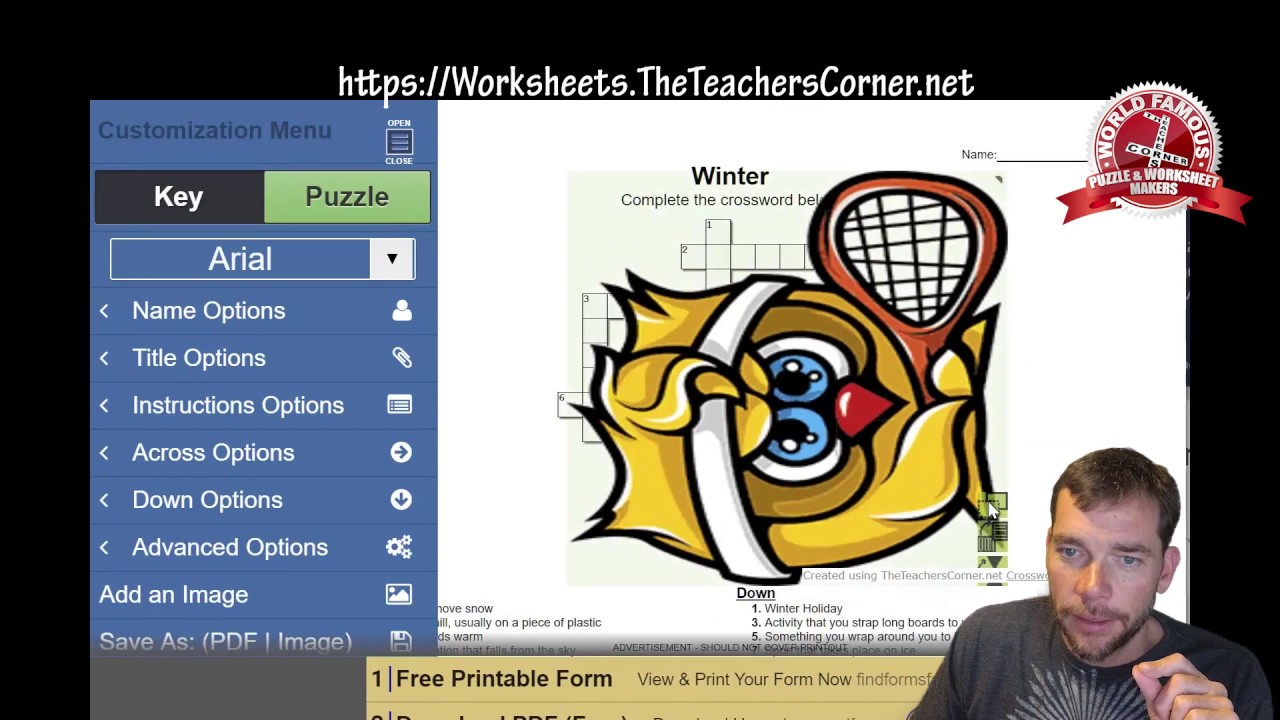 New Puzzle/Worksheet Maker Functions (mostly images)
