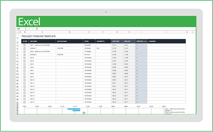 32 Free Excel Spreadsheet Templates | Smartsheet