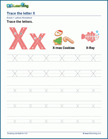 Letter X Worksheets | Worsheets library