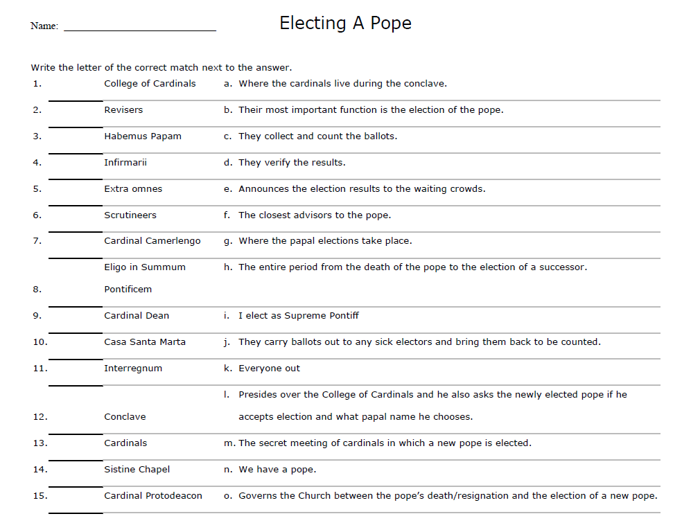 The Catholic Toolbox: Worksheet/Puzzle/Quiz Makers