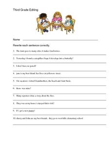 worksheet third grade
