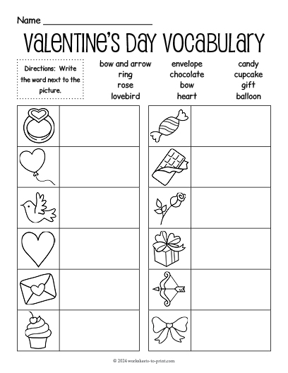 Worksheets to Print