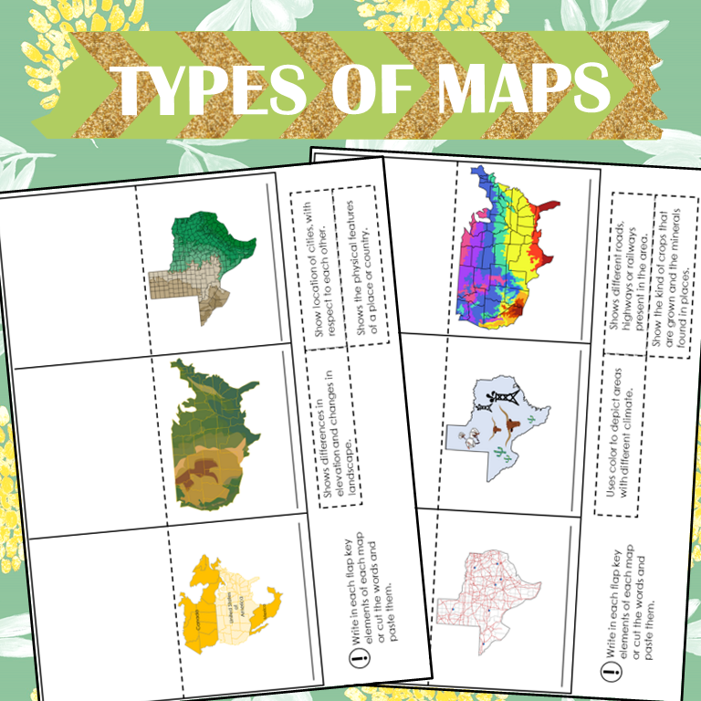 Types of Maps Worksheets Worksheets Library