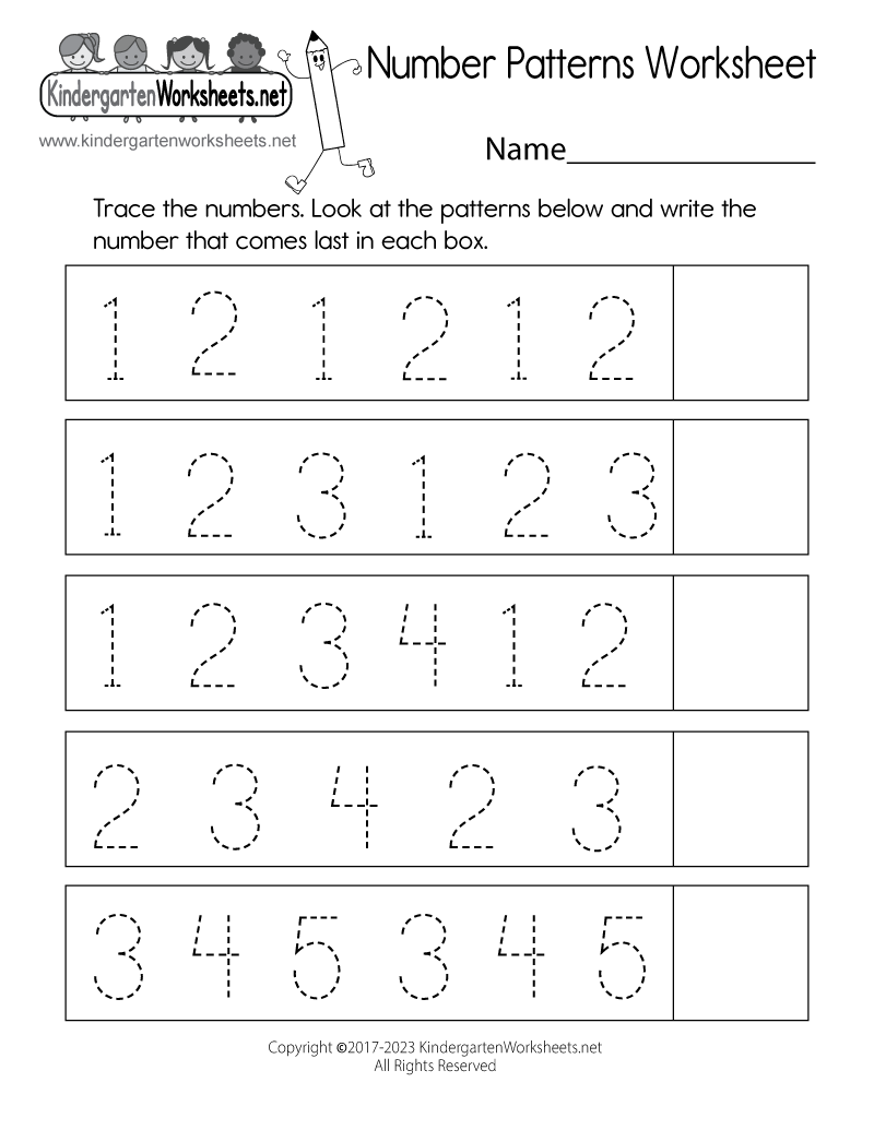 Number Patterns Worksheet - Free Printable, Digital, &  PDF