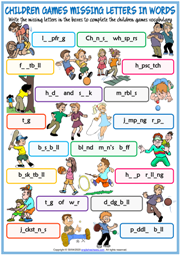 worksheet vocabulary games