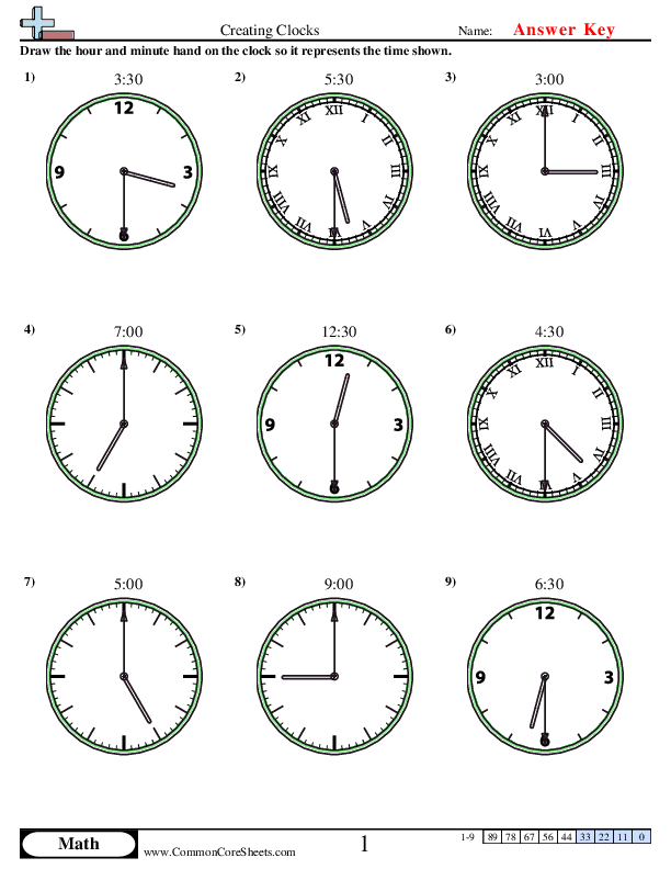 Time Worksheets