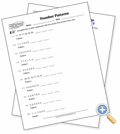 Number Patterns - WorksheetWorks.com