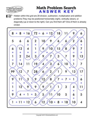 Worksheet works math_problem_search_1 | PDF - Worksheets Library
