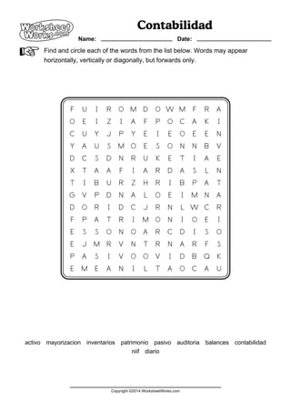 worksheet works for
