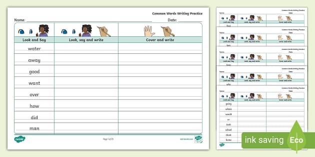 Year 1 Handwriting Worksheets PDF | Handwriting Practice