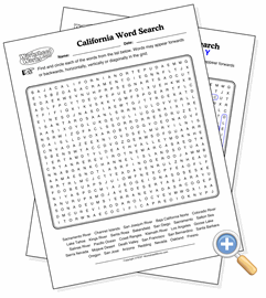 Geography Word Search - WorksheetWorks.com