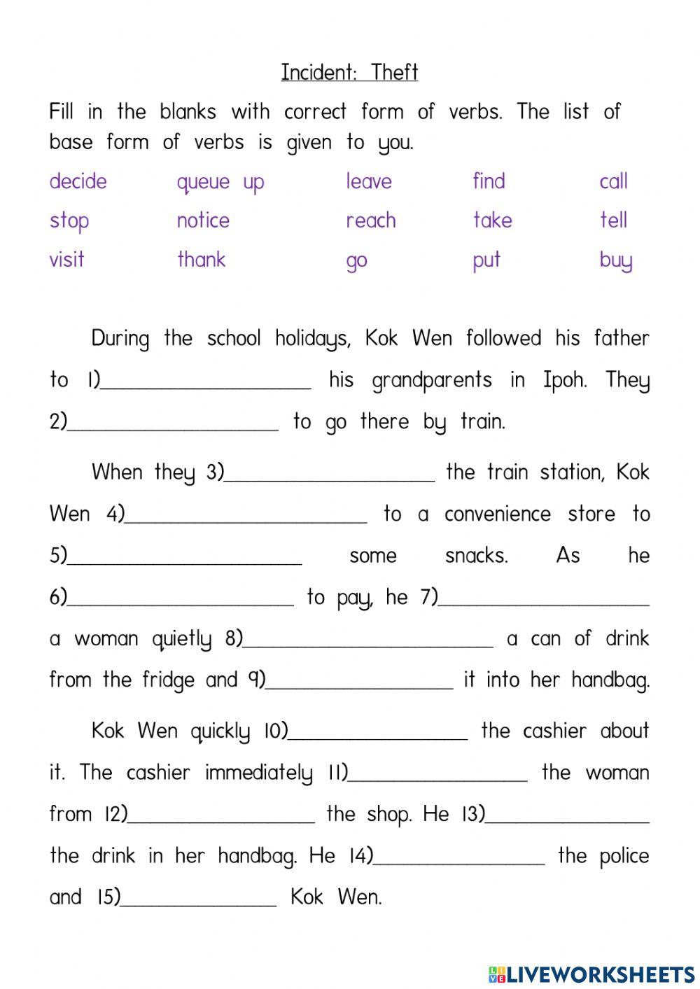 Year 6 writing ShenLS2021 Live Worksheets Worksheets Library