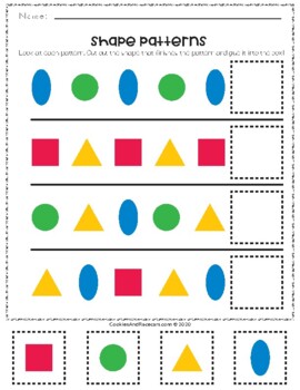 worksheets with shapes and colors