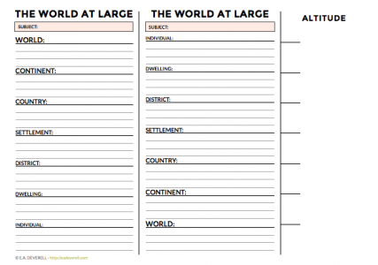 The World at Large (Journal Worksheet Wednesday) - creative ...