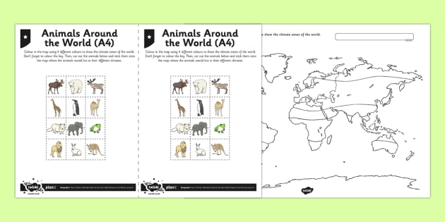 world climate zones worksheet
