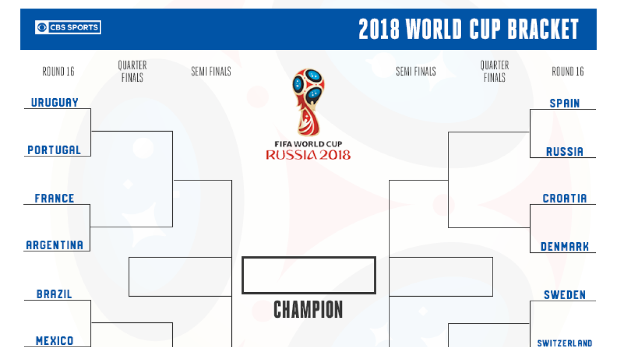 Printable World Cup bracket: Russia 2018 semifinals are here, so ...